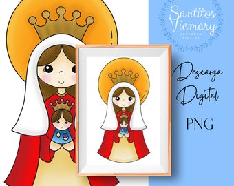 Divine Downloads: Our Lady of Coromoto | Virgin of Coromoto | Virgin of Coromoto, PNG Digital Download.