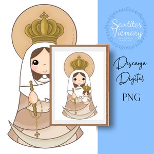 Download digitale Vergine di Chiquinquira, Nostra Signora del Rosario di Chiquinquira, Vergine della chinita, patrona di Zulia e della Colombia.