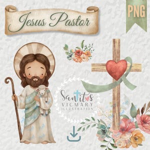 Desenho de Jesus Pastor PNG Ilustração de Jesus Bom Pastor para imprimir imagem católica de Jesus Pastor para projetos, artesanato arte sacro.