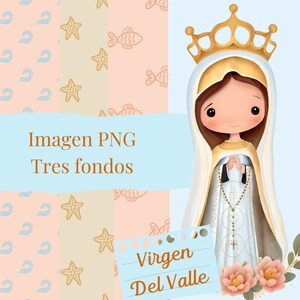 Baixe seu clipart da Virgem do Vale para Devoção e Artesanato Imagem PNG inspiradora para Oratórios e Cartões | Devotos Virgens
