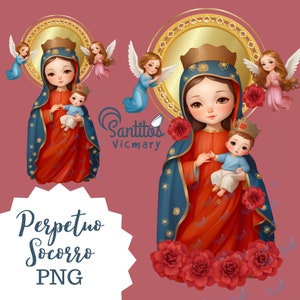 Download uw eeuwige hulp PNG-illustratie | Downloadbare religieuze kunst | Bescherming en vrede.