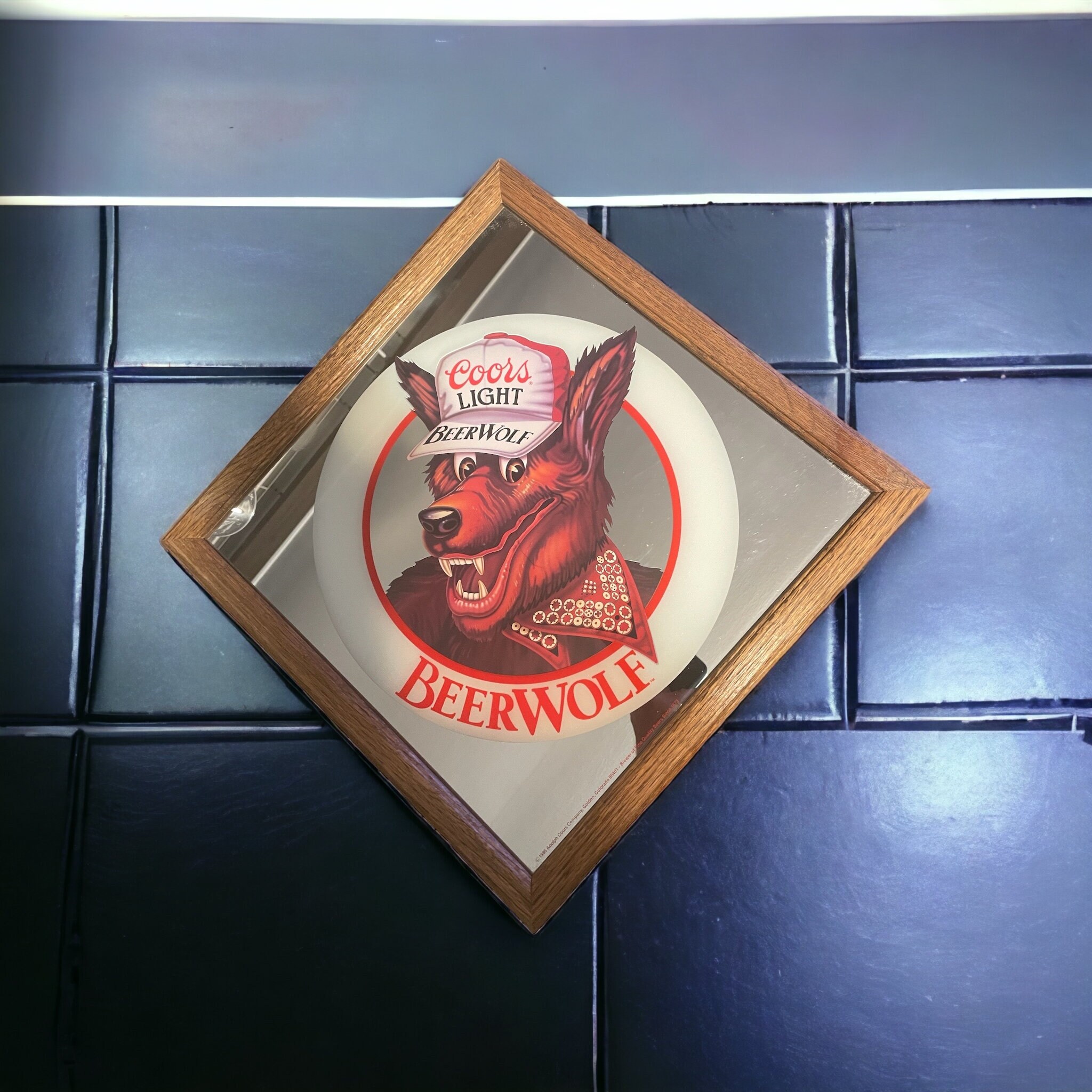 クアーズ ビール パブミラー ウルフ 狼 Coors Beer ミラー 1986 クアーズ ビール パブミラー ウルフ 狼 Coors Beer ミラー 1986