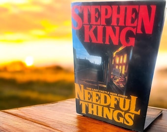 Stephen King "Needful Things" Hardcover | 1991 Viking Edition | The Last Castle Rock Story | Horror Collector Book
