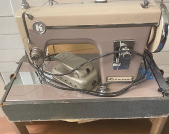 Vintage Sears Kenmore Portable Sewing Machine 148.861 w/ Pedal TESTED Model 86 sears midcentury sewing machine