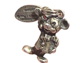 Dije vintage de Mickey Mouse de Disneyland en plata de ley – Joyas Disneyana de Walt Disney Productions, años 50 y 70