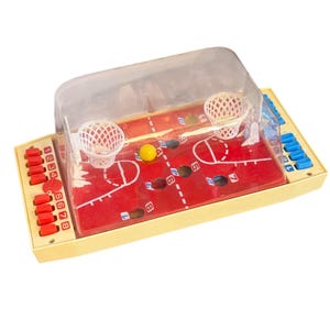 Vintage Tabletop Basketball Game – Made in Hong Kong – 1970s 1980s Toy
