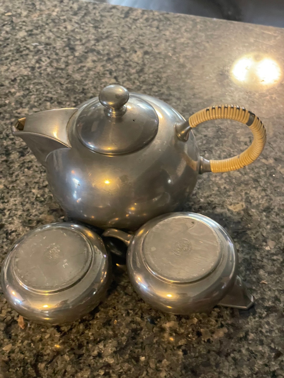 Royal Holland Vintage Pewter Tea Set Mid Century Modern Etsy
