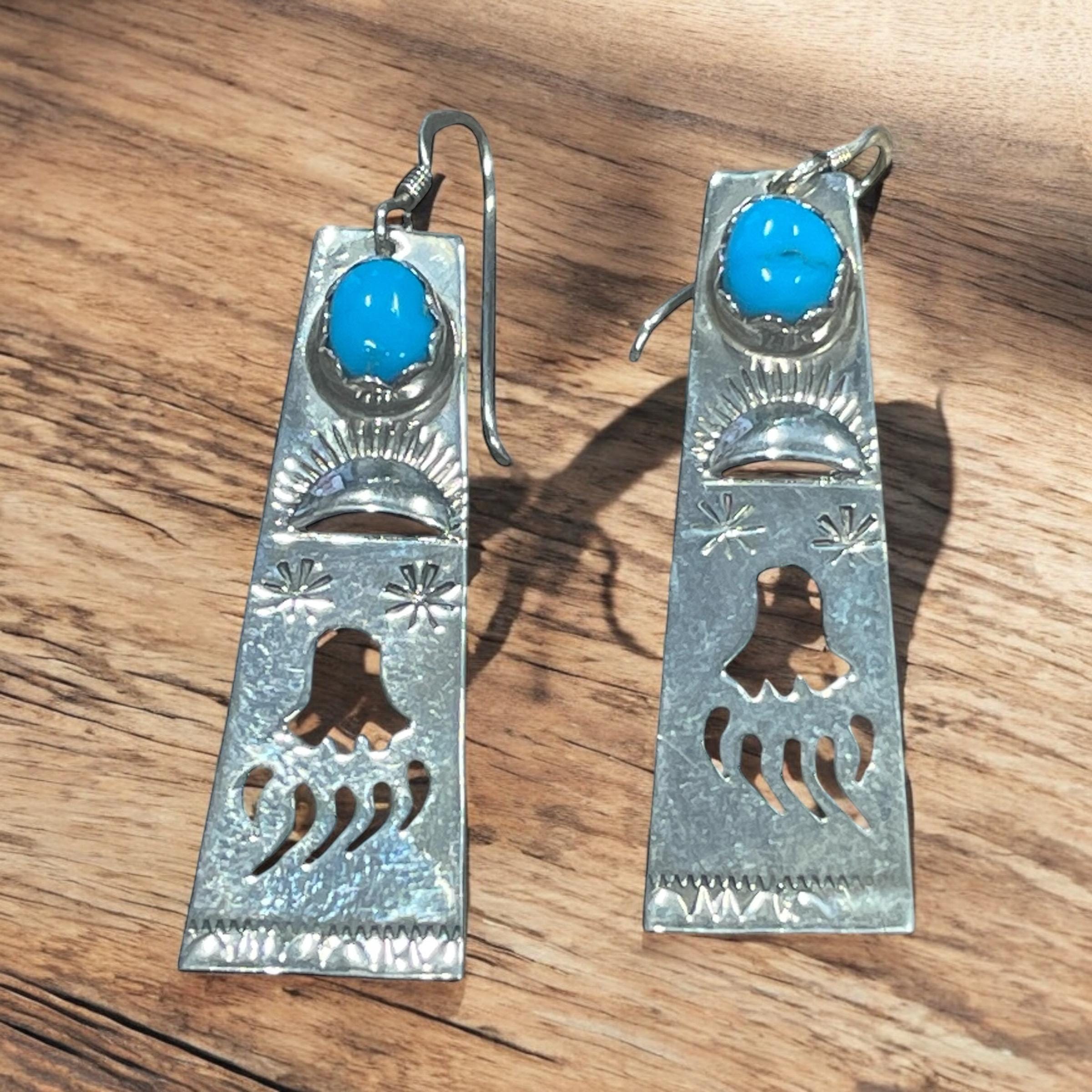 NAVAJO Jeff James Jr. ターコイズ 大ぶり 925 シルバー Jeff James Native American Navajo Signed 8 Turquoise