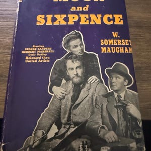 Vintage 1940s The Moon and Sixpence by W. Somerset Maugham – Grosset & Dunlap Photoplay Edition