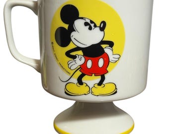 Vintage Musse Pigg piedestalmugg – Walt Disney Productions 1970-tals retromugg