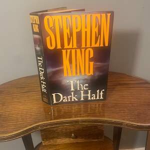 THE DARK HALF Book Stephen King 1989 Hardcover First Edition With Dust Jacket