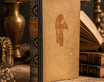 Antiek Egyptisch boek Georg Ebers Eine Ägyptische Königstochter | Vintage Duitse hardcover | Decorboek Oude Egypte
