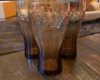 LIBBEY Coca-Cola McDonald's (3) Tall Collectible Tumbler Glasses