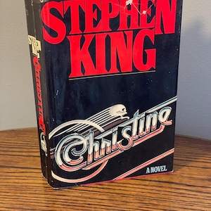 vintage stephen king christine hard cover noval fiction book first edition book club edition 1983