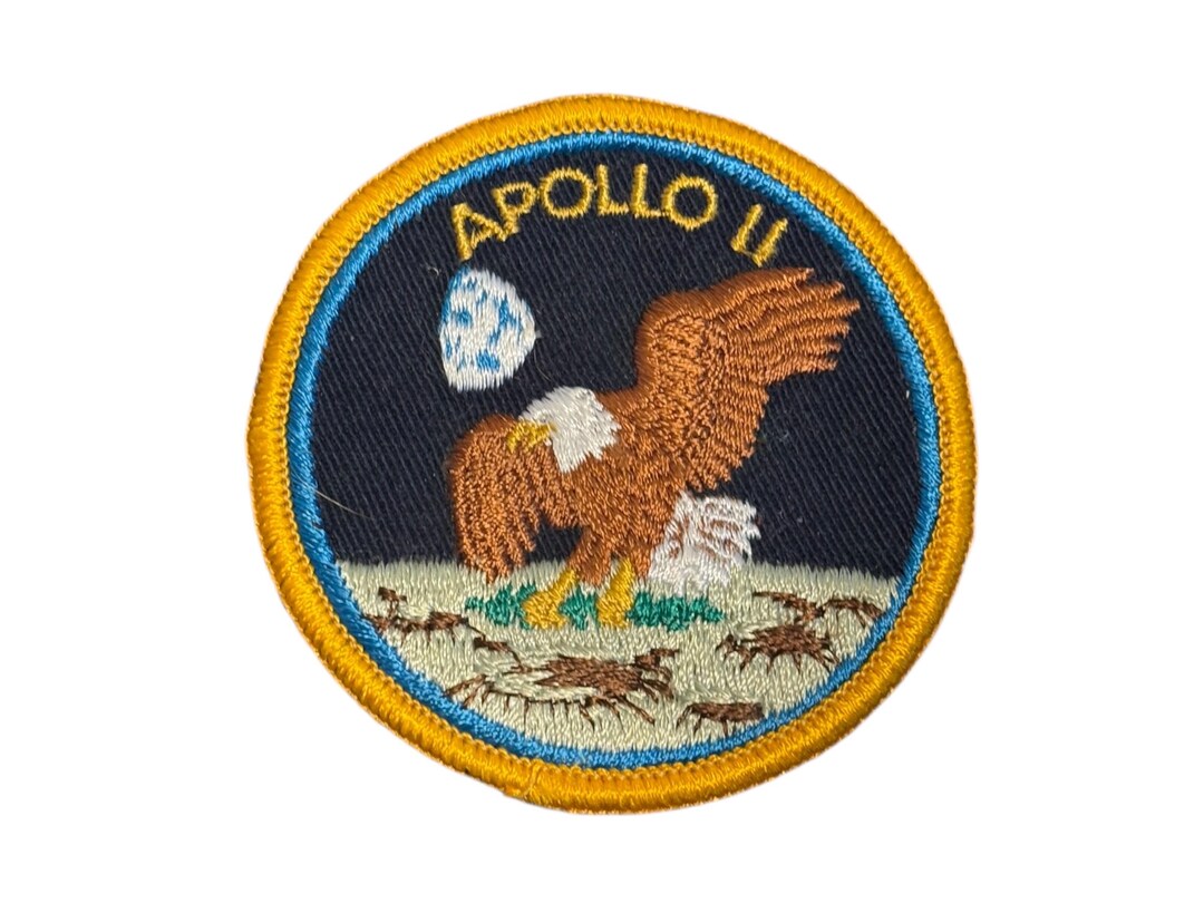 Vintage Apollo 11 NASA Mission Patch – 1969 Moon Landing Eagle ...