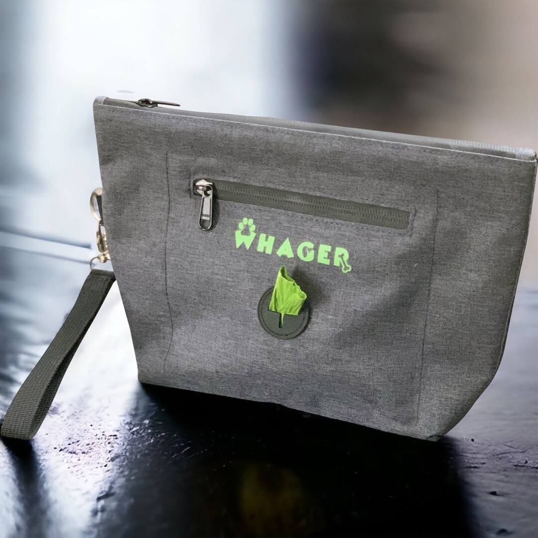 Smell Proof Dog Poop Carrier Eash Attachment & Lanyard Included. Lined