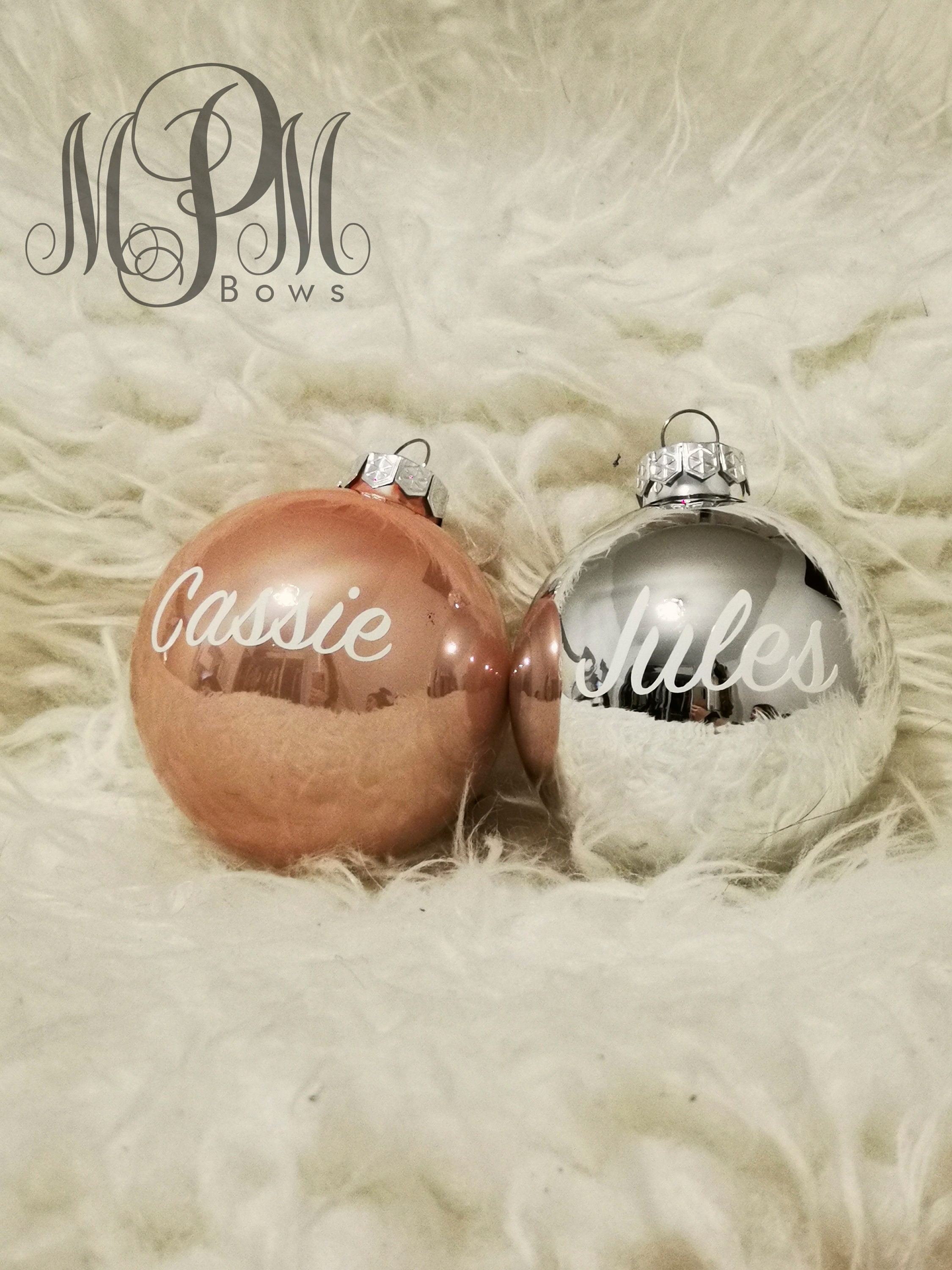 Boule de Noël Personnalisée | Sticker + Boule