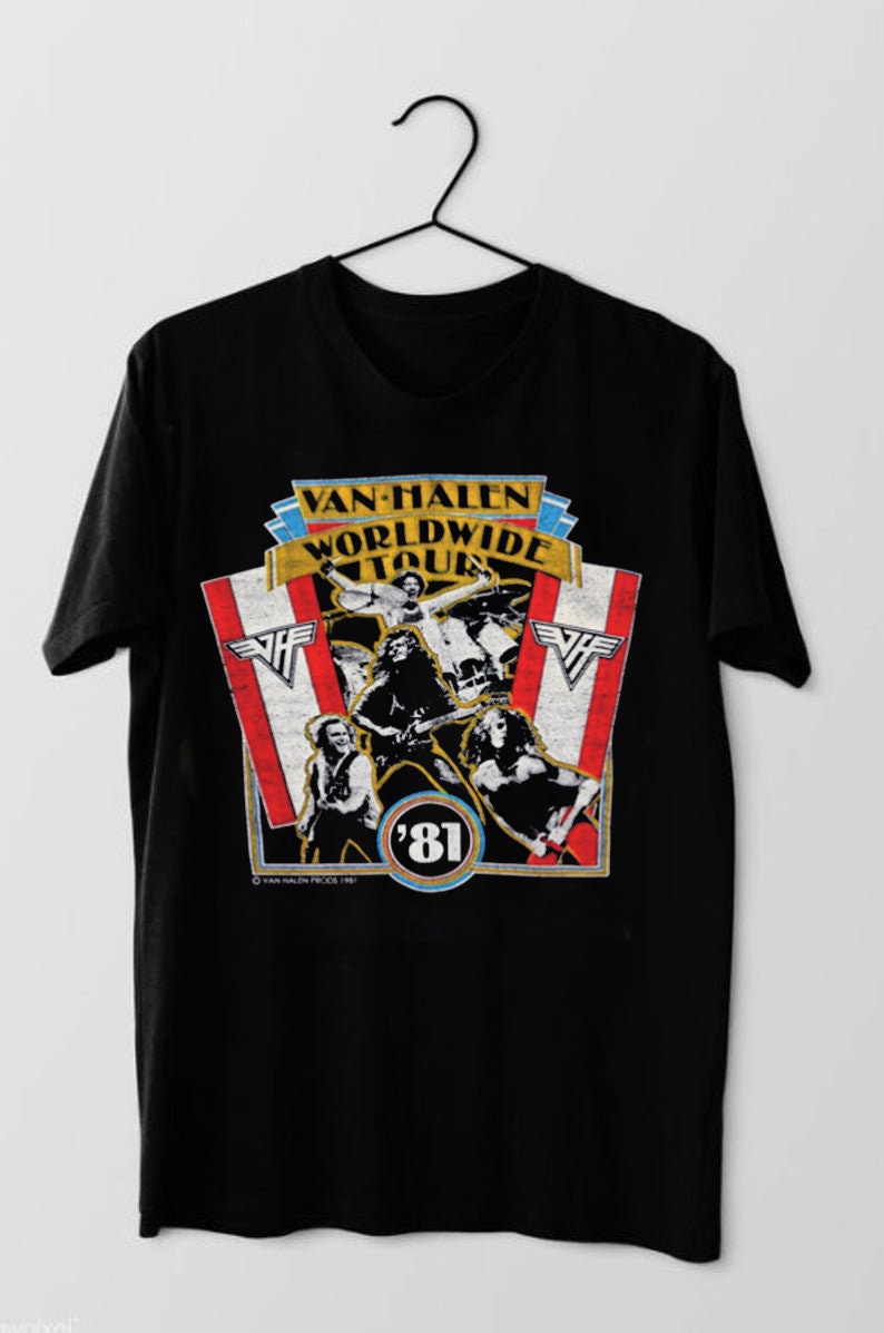 Vintage 1981 Van Halen Concert Tour T 