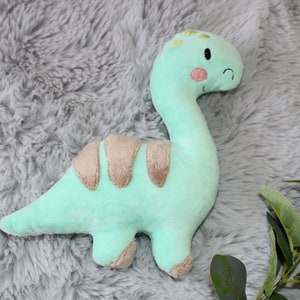Dino personalisierte/ Stoff Dino mit Namen/Geschenk zur Geburt/ Stofftiere/Plüschtier Bild 4