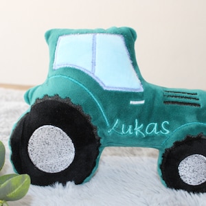 Small tractor/plush tractor personalized/fabric tractor/birthday gift/christening gift