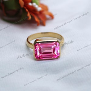 Engagement Ruby Ring, Bezel Set Ruby Ring, July Birthstone, Ruby Ring, Delicate Women Ruby Ring, 925 Sterling Silver, Everyday Gift For her