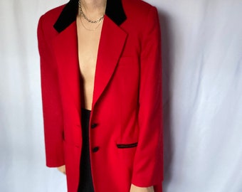 vintage red blazer