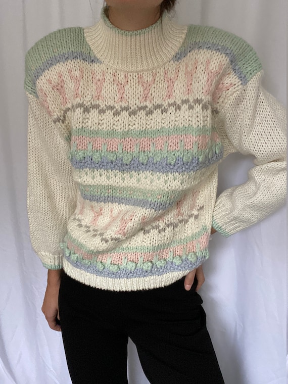 Vintage hand knit sweater