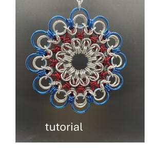 Chainmail tutorial – "Twelve" Ornament (chain mail kits and assembled ornaments sold separately)