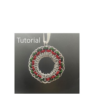Chainmail tutorial – Cool Waves Christmas Ornament/pendant (chain mail kits sold separately)