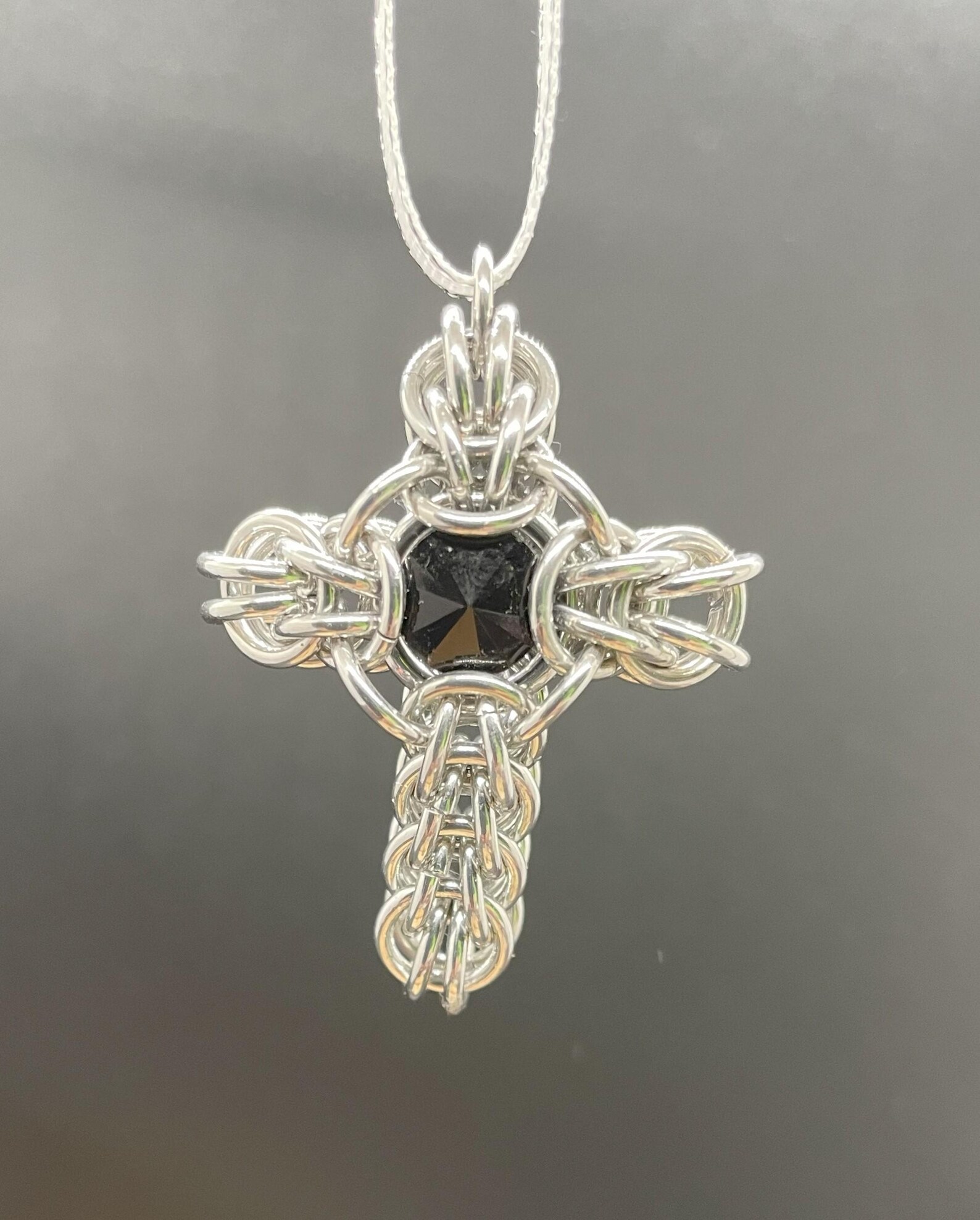 Chain Maille Tutorial – Bejeweled Cross Pendant/small Ornament - Etsy