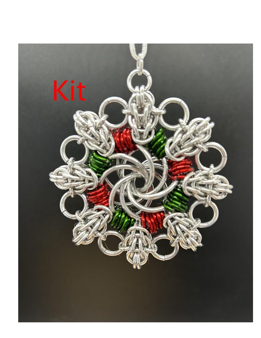 Chain Mail Kit/material Mobius Snowflake 3.0 (tutorial Sold Separately ...