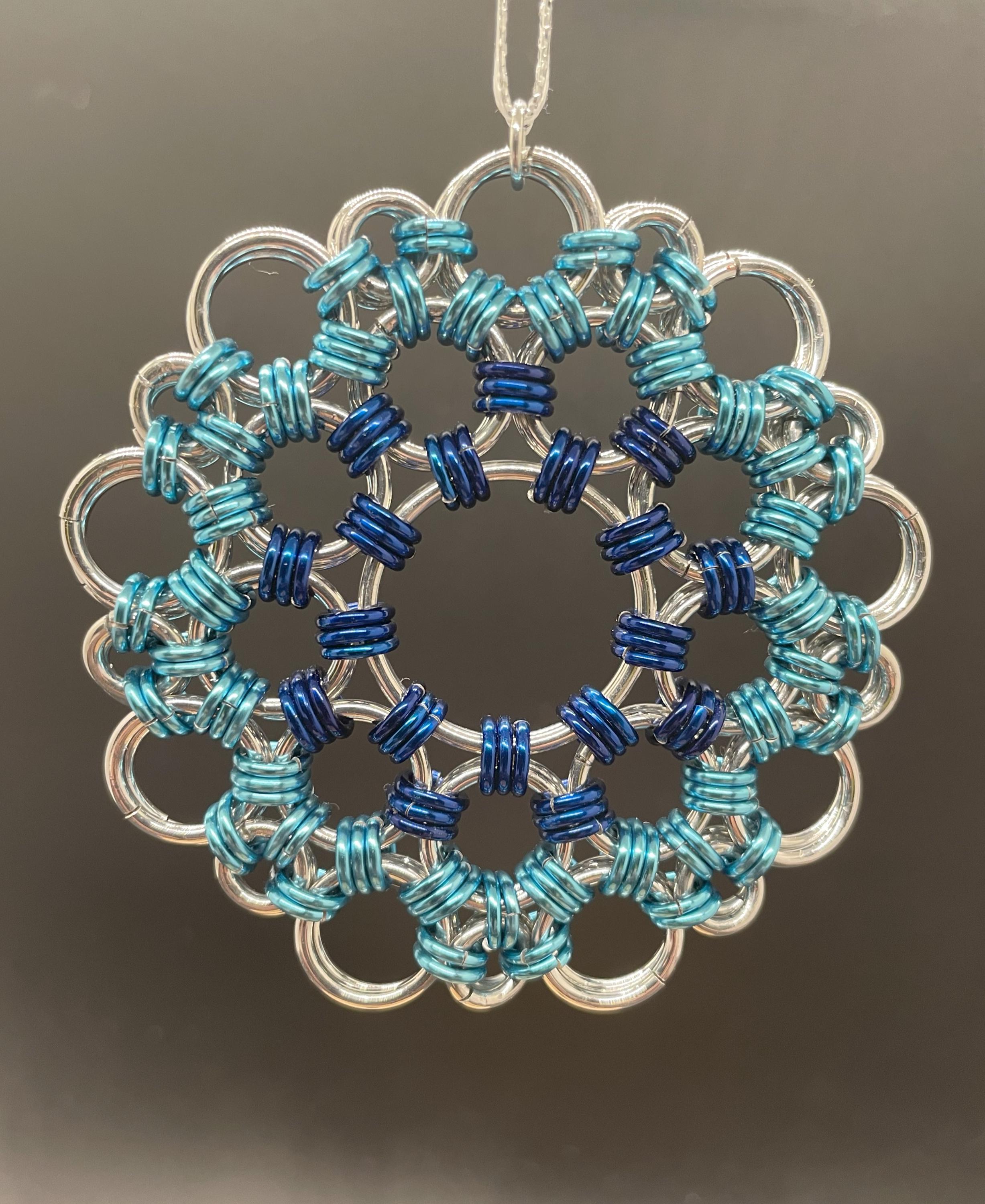Chainmail Tutorial – Japanese Doily Christmas Ornament (beginner ...