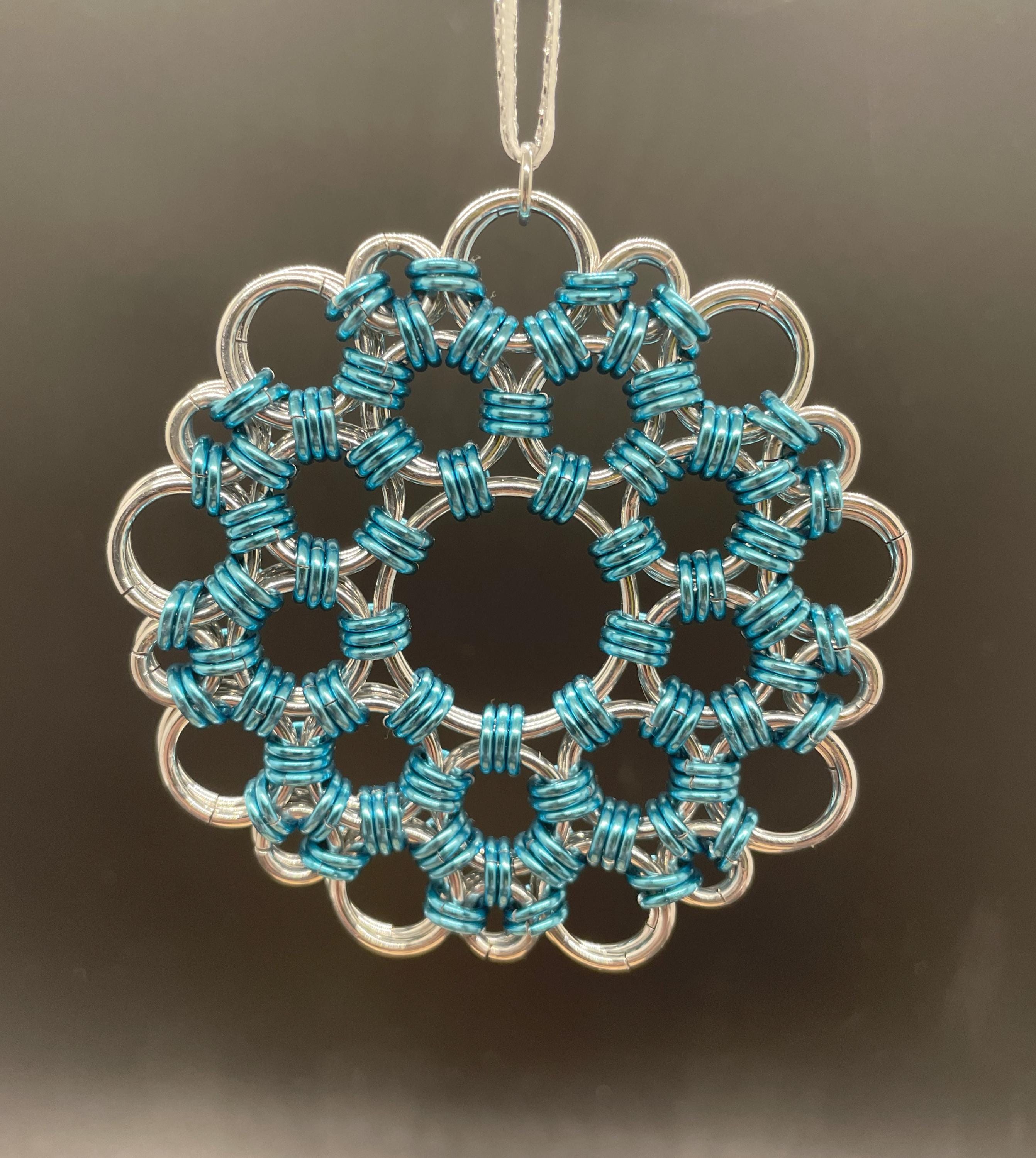 Chainmail Tutorial – Japanese Doily Christmas Ornament (beginner ...