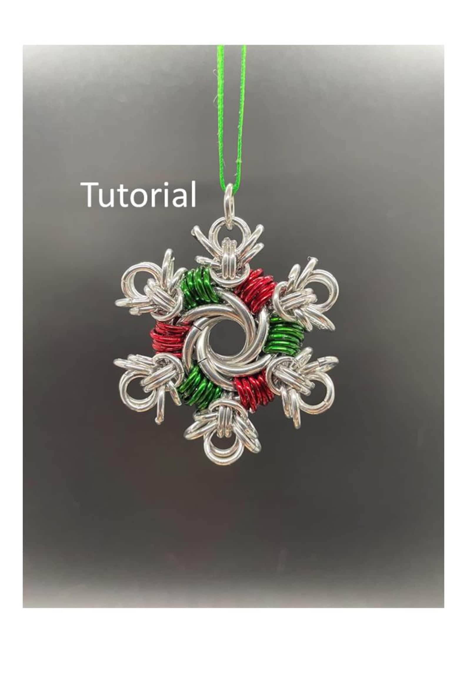 Chain Mail Tutorial Mobius Snowflake (chain Mail Kit Sold Separately ...