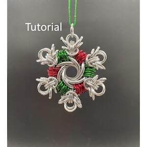 Chain Mail Tutorial Mobius Snowflake (chain mail kit sold separately)
