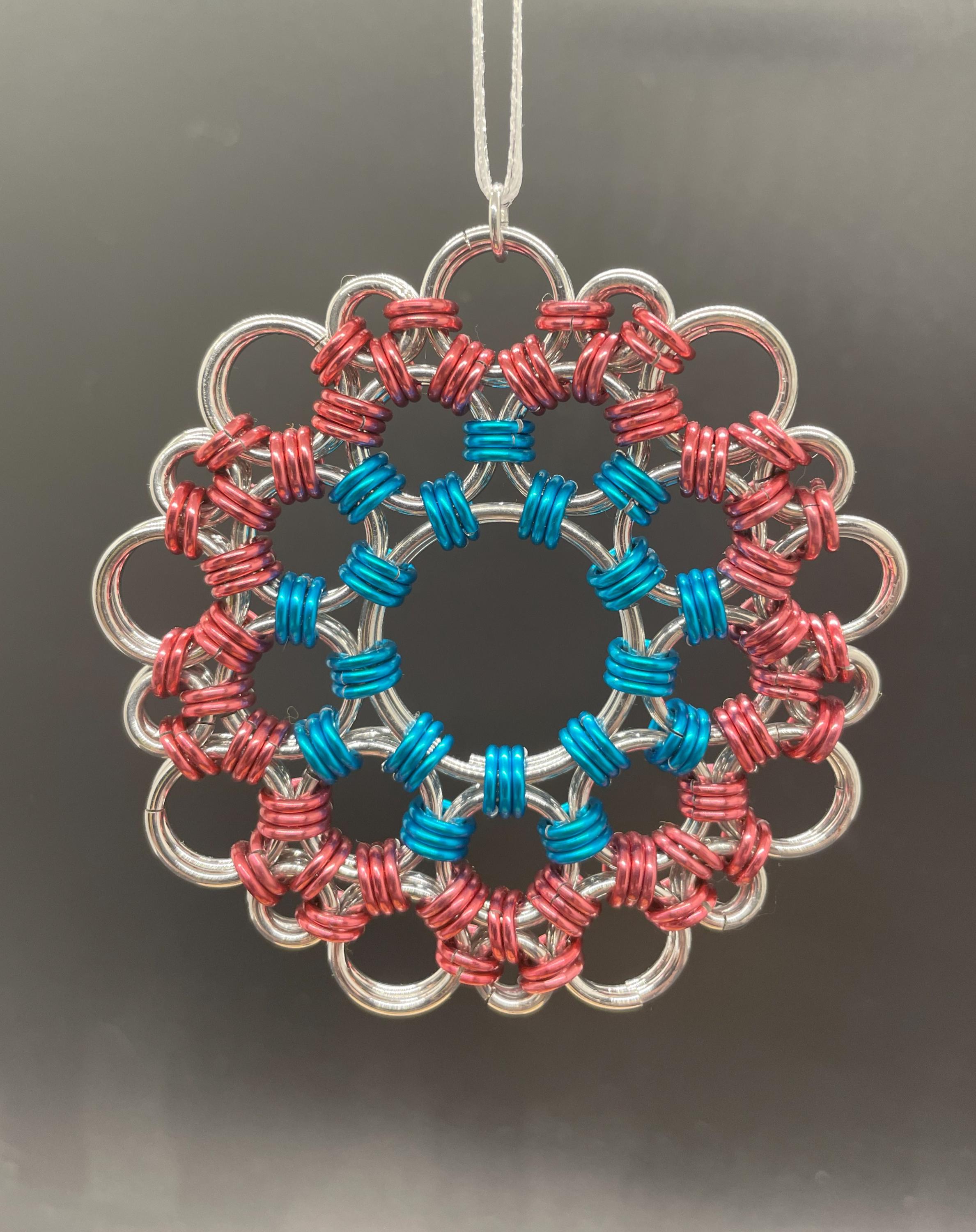 Chainmail Tutorial – Japanese Doily Christmas Ornament (beginner ...