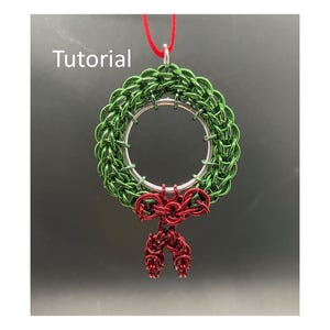 Chainmail tutorial – Persian Wreath Christmas Ornament