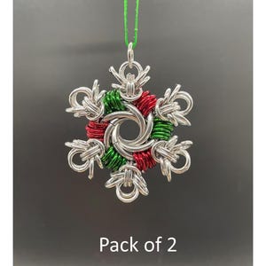 Kit - 2 Pack Mobius Snowflake Chainmail Ornament Materials Only ...