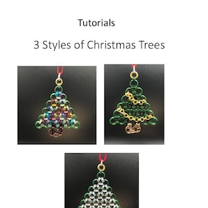 Chainmail tutorial – 3 styles of Christmas Tree Ornaments