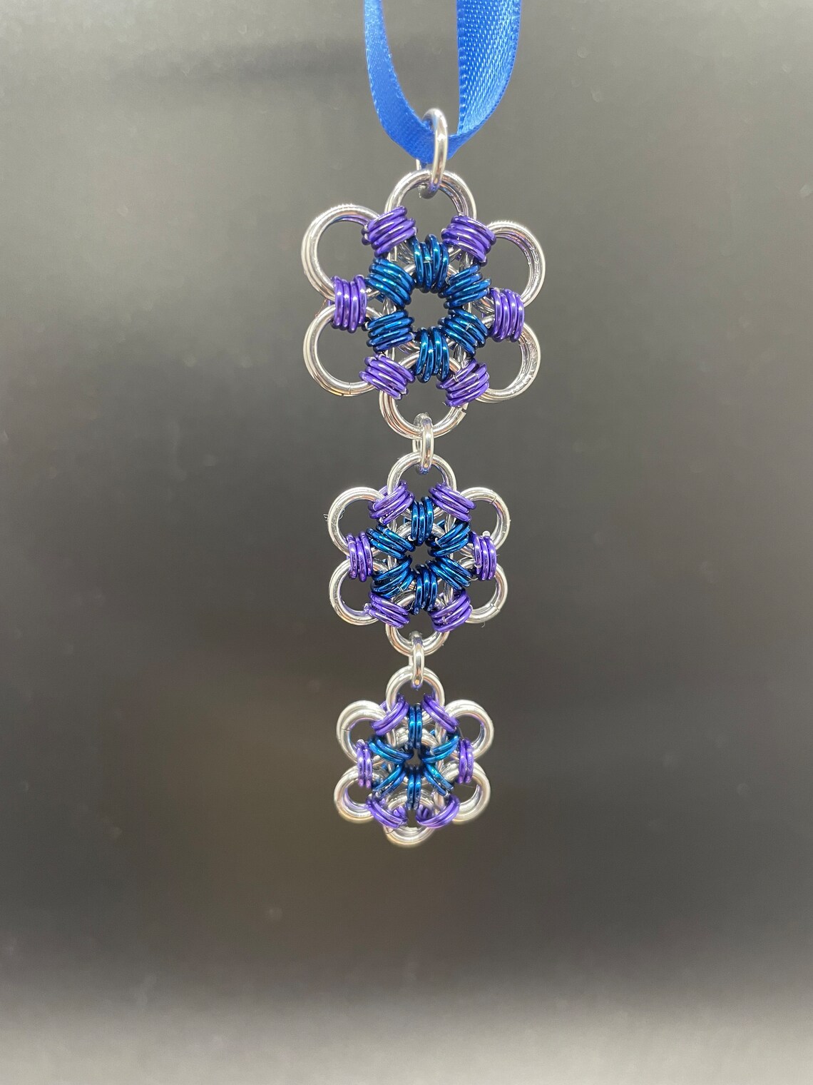 Chainmail Tutorial – Japanese Lace Christmas Ornament/pendant (chain ...