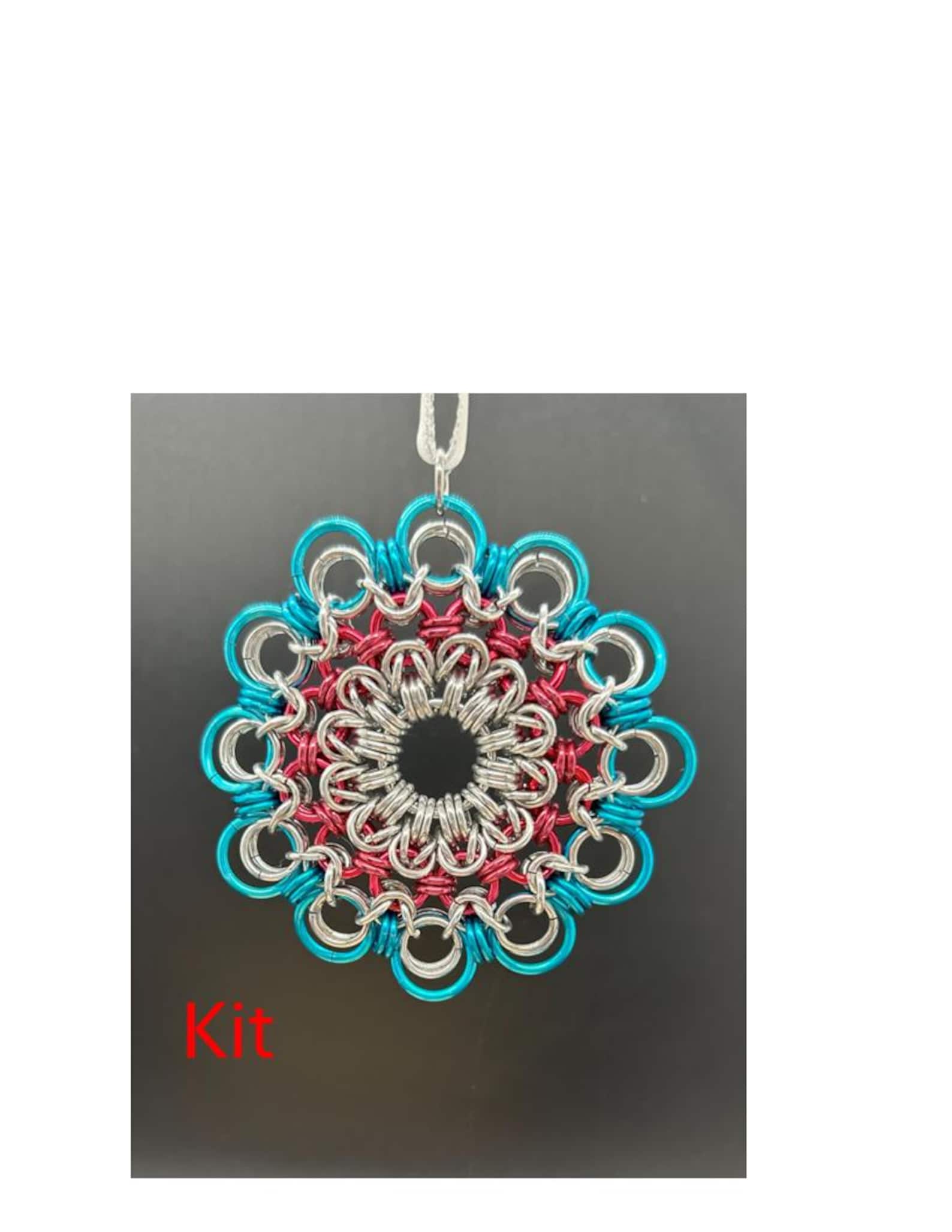 Chain Mail Kit/material Pack for (1) Twelve Christmas Ornament ...