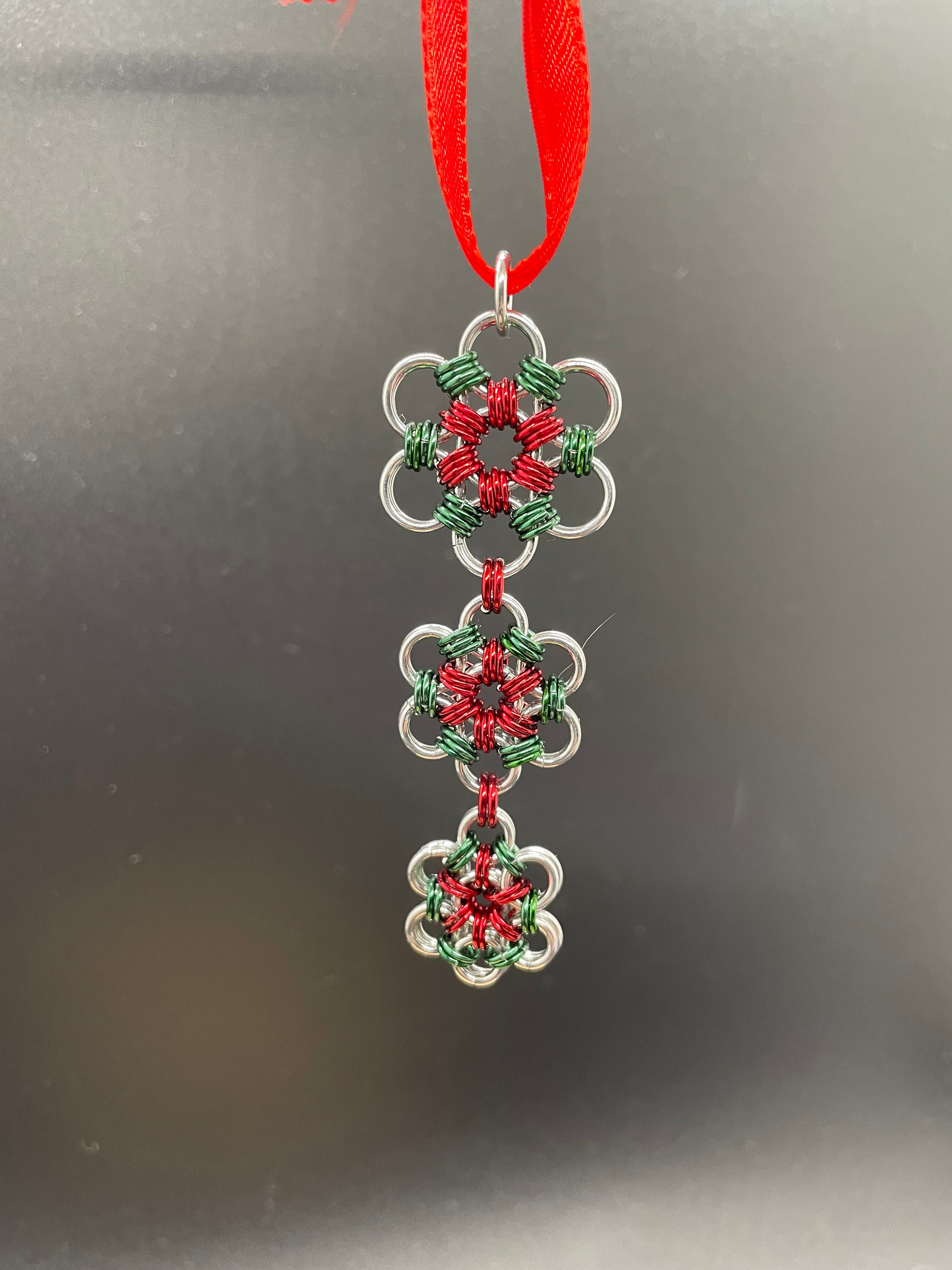 Chainmail Tutorial – Japanese Lace Christmas Ornament/pendant (chain ...