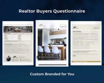 Realtor Real Estate Buyers Questionnaire