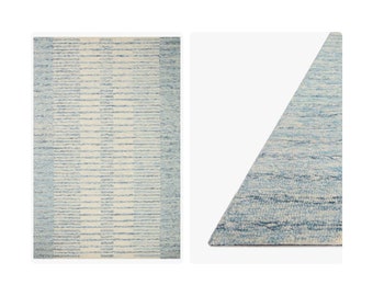 Ivory Blue Rugs | Ivory 8x10 Area Rugs | Tufted Rugs | 4x6 5x7 5x8 6x9 | Runner Rugs