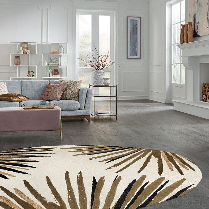 Tufted Wool Rug Oval Rugs 5x7, 5x8, 6x8, 6x9, 9x12, 9x13 Large Area Rug