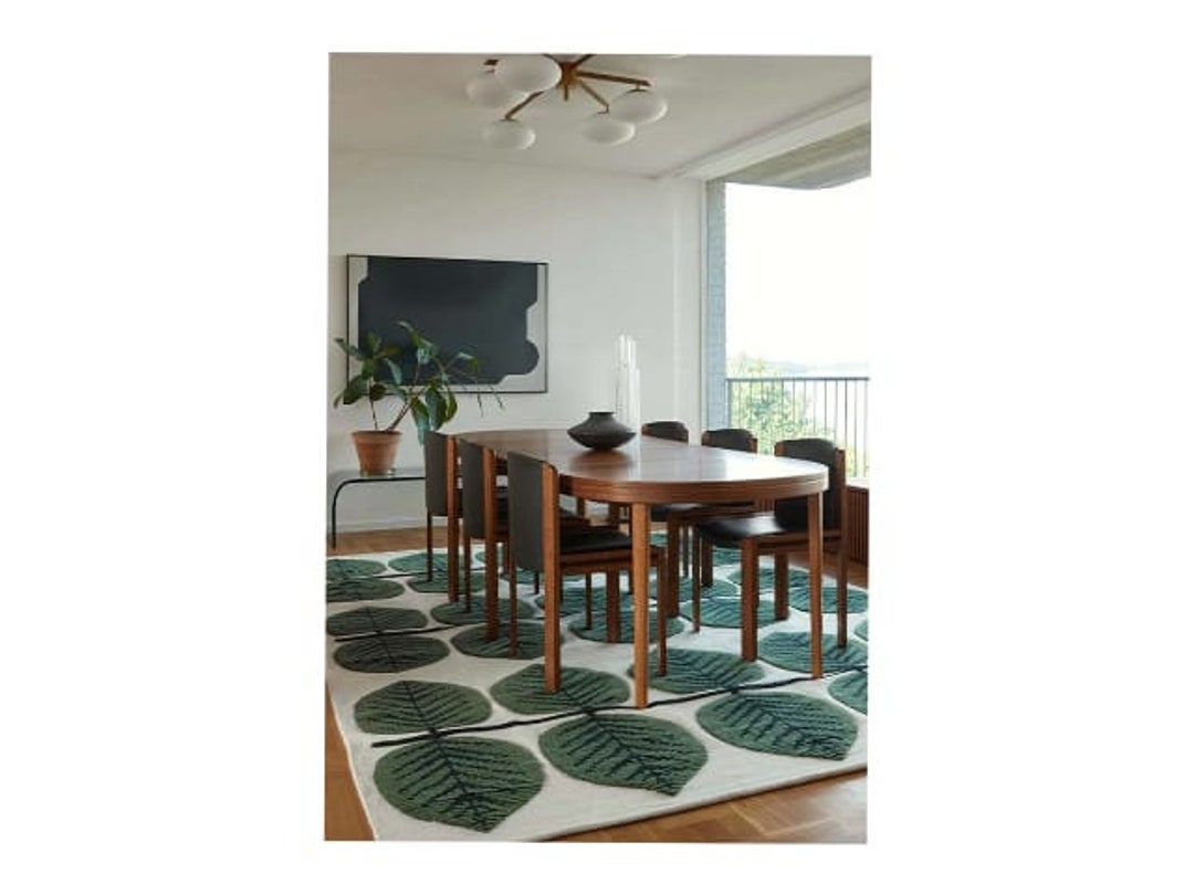 10x14 Green Wool Rug Hand Tufted 5x8 6x9 8x10 Area Rug Living Room Rug