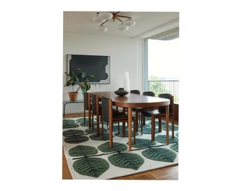 10x14 alfombra de lana verde mano copetuda 5x8 6x9 8x10 área alfombra sala de estar alfombra viernes negro