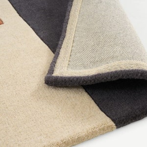 Hand Tuft Rug Rug For Living Room 8x10, 10x14, 9x12, 10x12 Tuft Carpet Geometric Carpet image 5