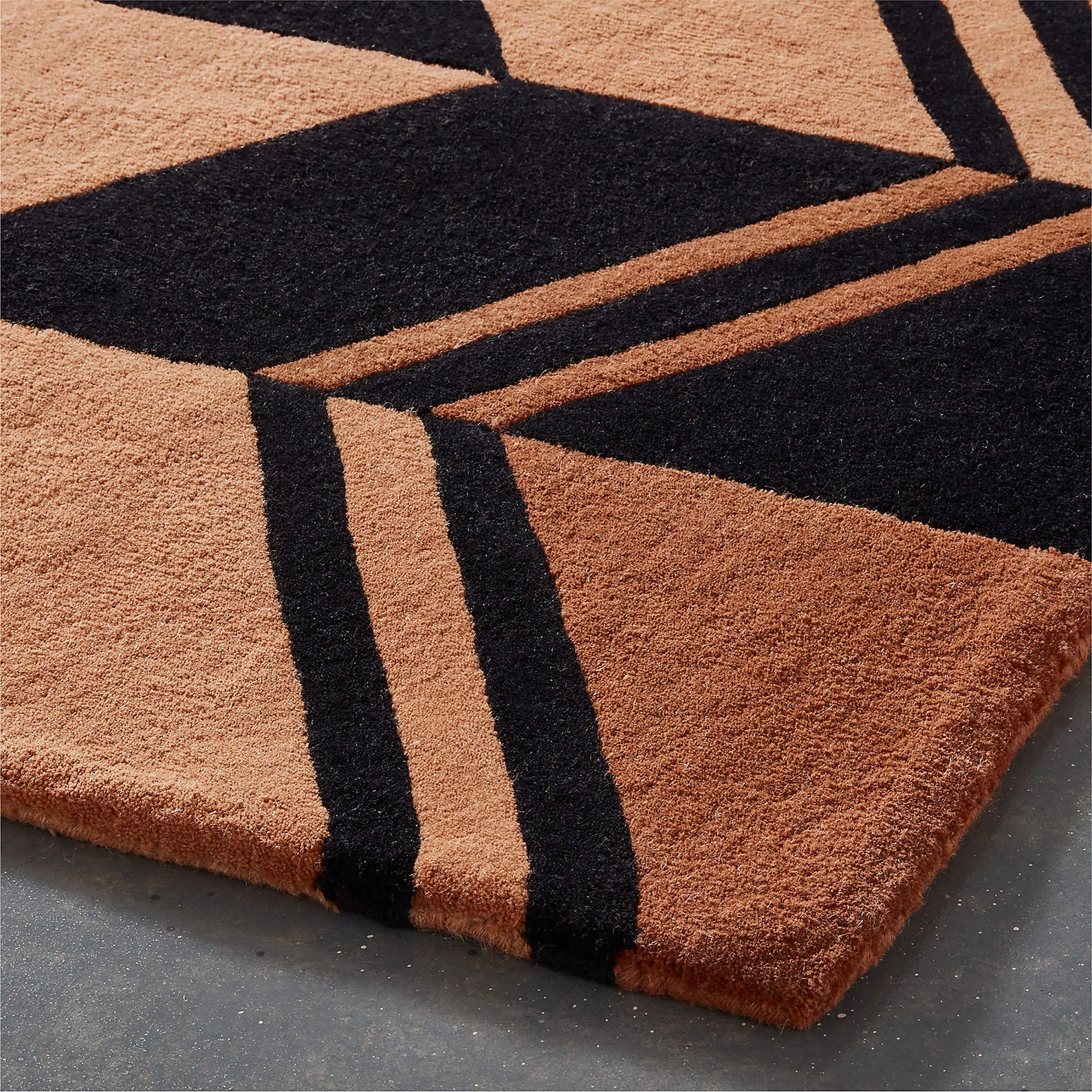 Top Rated Rug Traverse Rust/black Area Rug Woolen Area Rug 5x8 Etsy