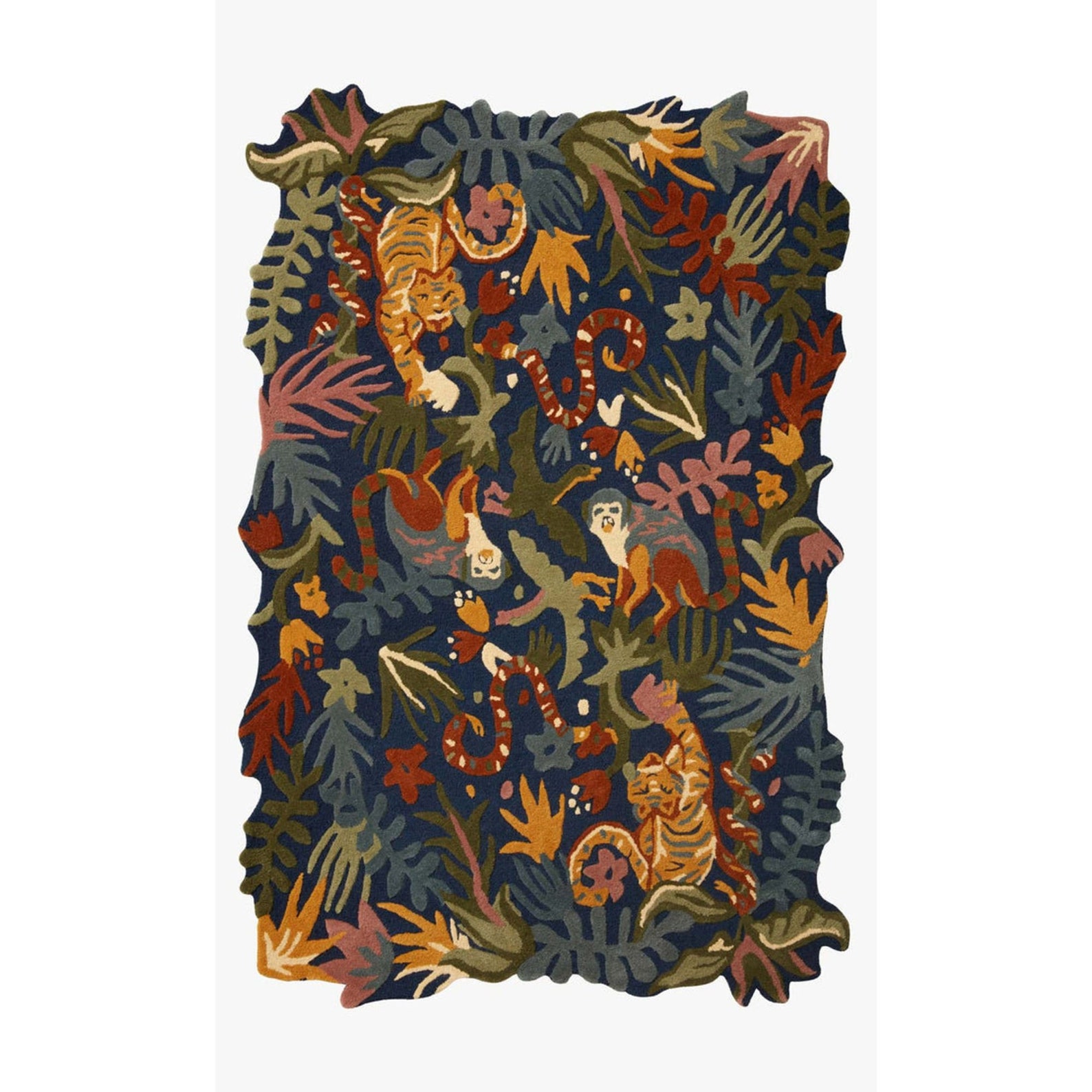 Tufted Eden Rug Hand Tuft Loop Cut Multi Colored Large Area Etsy